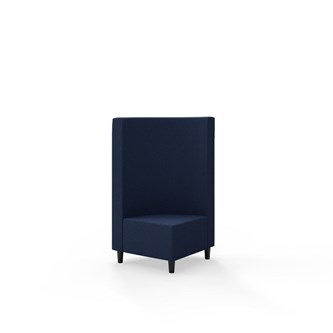 Snake kulmarahi 90°, keskikorkea selkänoja, jalat puuta, ik 37,5 cm