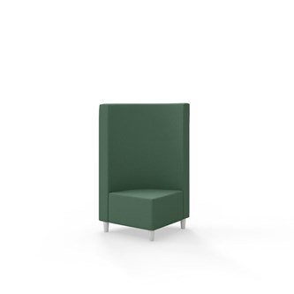 Snake kulmarahi 90°, keskikorkea selkänoja, jalat puuta, ik 37,5 cm