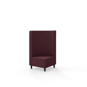 Snake kulmarahi 90°, keskikorkea selkänoja, jalat puuta, ik 37,5 cm