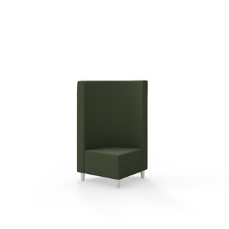 Snake kulmarahi 90°, keskikorkea selkänoja, jalat puuta, ik 37,5 cm