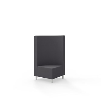 Snake kulmarahi 90°, keskikorkea selkänoja, jalat puuta, ik 37,5 cm