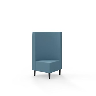 Snake kulmarahi 90°, keskikorkea selkänoja, jalat puuta, ik 43 cm