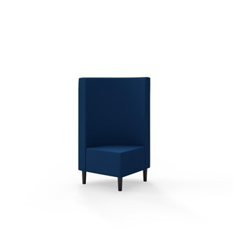 Snake kulmarahi 90°, keskikorkea selkänoja, jalat puuta, ik 43 cm