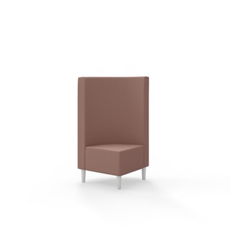 Snake kulmarahi 90°, keskikorkea selkänoja, jalat puuta, ik 43 cm