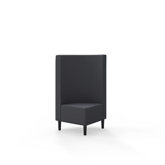 Snake kulmarahi 90°, keskikorkea selkänoja, jalat puuta, ik 43 cm