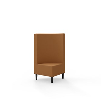 Snake kulmarahi 90°, keskikorkea selkänoja, jalat puuta, ik 43 cm