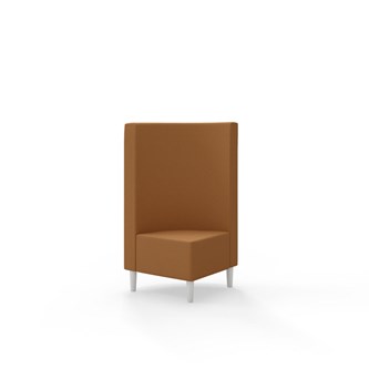 Snake kulmarahi 90°, keskikorkea selkänoja, jalat puuta, ik 43 cm