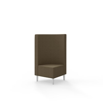 Snake kulmarahi 90°, keskikorkea selkänoja, jalat puuta, ik 43 cm