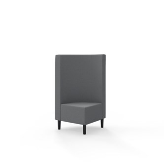 Snake kulmarahi 90°, keskikorkea selkänoja, jalat puuta, ik 43 cm