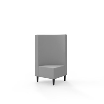 Snake kulmarahi 90°, keskikorkea selkänoja, jalat puuta, ik 43 cm