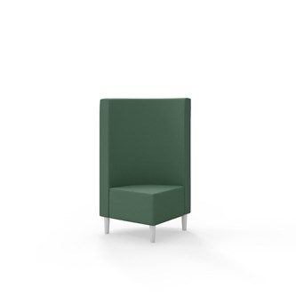 Snake kulmarahi 90°, keskikorkea selkänoja, jalat puuta, ik 43 cm