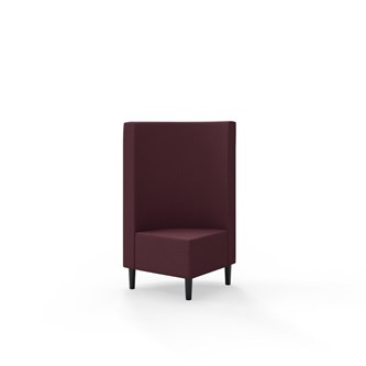 Snake kulmarahi 90°, keskikorkea selkänoja, jalat puuta, ik 43 cm