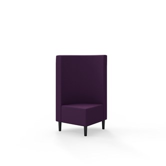 Snake kulmarahi 90°, keskikorkea selkänoja, jalat puuta, ik 43 cm