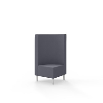 Snake kulmarahi 90°, keskikorkea selkänoja, jalat puuta, ik 43 cm