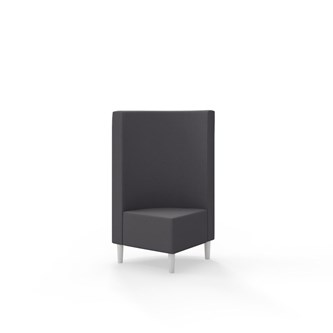 Snake kulmarahi 90°, keskikorkea selkänoja, jalat puuta, ik 43 cm