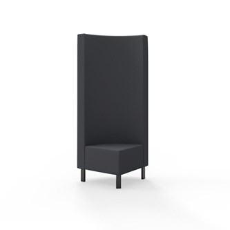 Snake kulmarahi 90°, korkea selkänoja, metallijalat, ik 43 cm