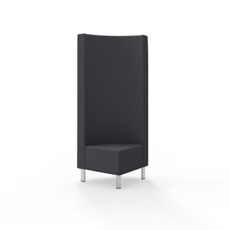 Snake kulmarahi 90°, korkea selkänoja, metallijalat, ik 43 cm