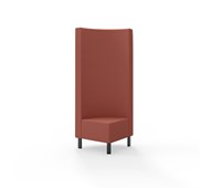 Snake kulmarahi 90°, korkea selkänoja, metallijalat, ik 43 cm