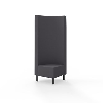 Snake kulmarahi 90°, korkea selkänoja, metallijalat, ik 43 cm