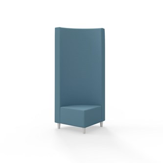 Snake kulmarahi 90°, korkea selkänoja, jalat puuta, ik 37,5 cm