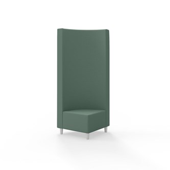 Snake kulmarahi 90°, korkea selkänoja, jalat puuta, ik 37,5 cm