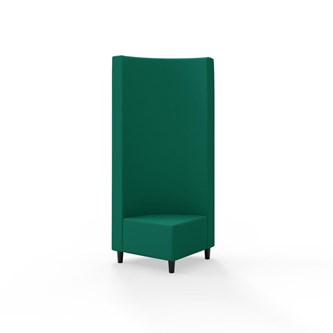 Snake kulmarahi 90°, korkea selkänoja, jalat puuta, ik 37,5 cm