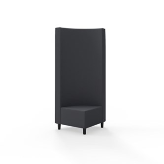 Snake kulmarahi 90°, korkea selkänoja, jalat puuta, ik 37,5 cm