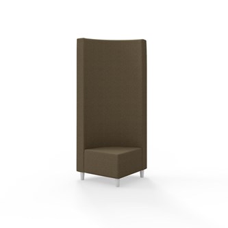 Snake kulmarahi 90°, korkea selkänoja, jalat puuta, ik 37,5 cm