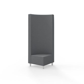 Snake kulmarahi 90°, korkea selkänoja, jalat puuta, ik 37,5 cm