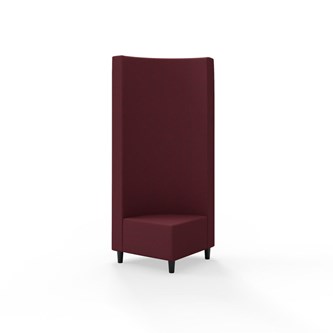 Snake kulmarahi 90°, korkea selkänoja, jalat puuta, ik 37,5 cm