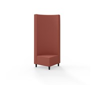 Snake kulmarahi 90°, korkea selkänoja, jalat puuta, ik 37,5 cm