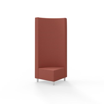 Snake kulmarahi 90°, korkea selkänoja, jalat puuta, ik 37,5 cm