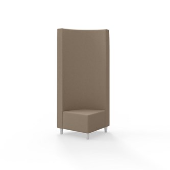 Snake kulmarahi 90°, korkea selkänoja, jalat puuta, ik 37,5 cm