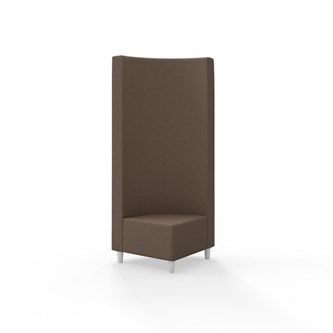 Snake kulmarahi 90°, korkea selkänoja, jalat puuta, ik 37,5 cm