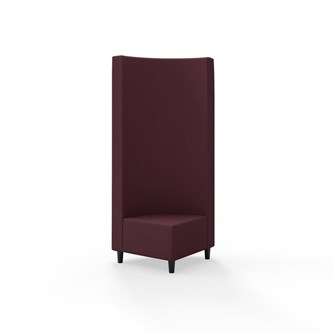 Snake kulmarahi 90°, korkea selkänoja, jalat puuta, ik 37,5 cm