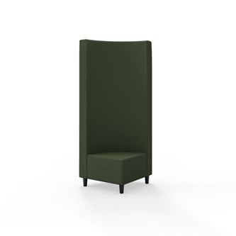 Snake kulmarahi 90°, korkea selkänoja, jalat puuta, ik 37,5 cm