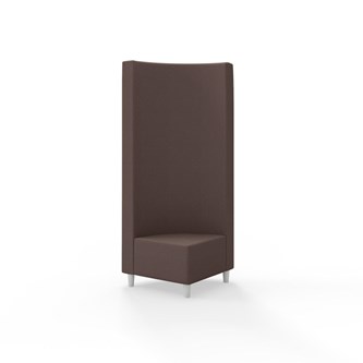 Snake kulmarahi 90°, korkea selkänoja, jalat puuta, ik 37,5 cm