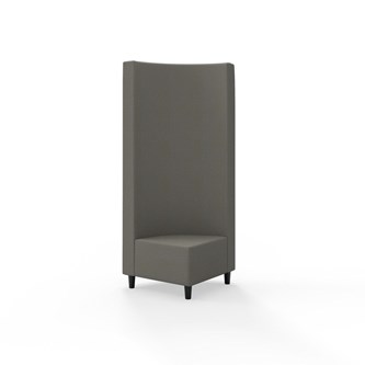 Snake kulmarahi 90°, korkea selkänoja, jalat puuta, ik 37,5 cm