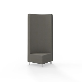 Snake kulmarahi 90°, korkea selkänoja, jalat puuta, ik 37,5 cm