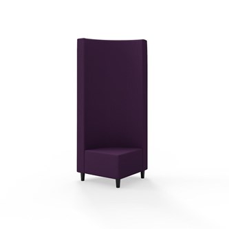 Snake kulmarahi 90°, korkea selkänoja, jalat puuta, ik 37,5 cm