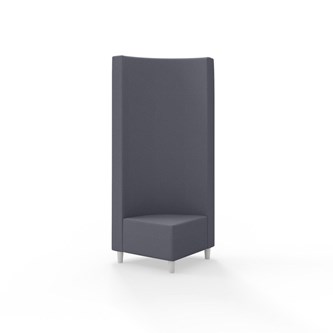 Snake kulmarahi 90°, korkea selkänoja, jalat puuta, ik 37,5 cm