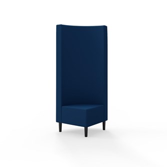 Snake kulmarahi 90°, korkea selkänoja, jalat puuta, ik 43 cm