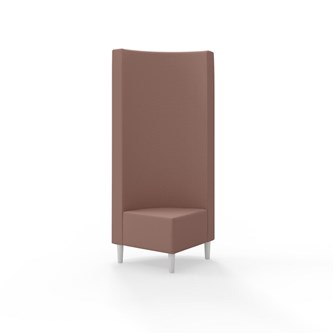 Snake kulmarahi 90°, korkea selkänoja, jalat puuta, ik 43 cm