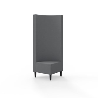 Snake kulmarahi 90°, korkea selkänoja, jalat puuta, ik 43 cm