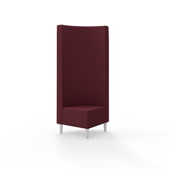 Snake kulmarahi 90°, korkea selkänoja, jalat puuta, ik 43 cm