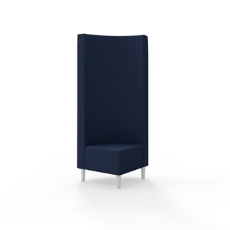 Snake kulmarahi 90°, korkea selkänoja, jalat puuta, ik 43 cm