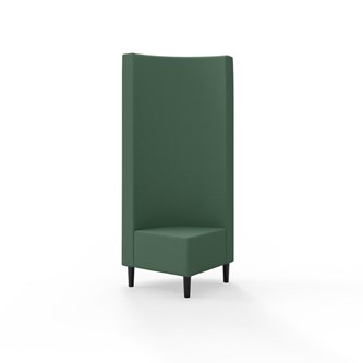 Snake kulmarahi 90°, korkea selkänoja, jalat puuta, ik 43 cm