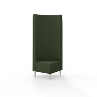 Snake kulmarahi 90°, korkea selkänoja, jalat puuta, ik 43 cm