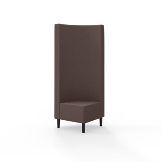 Snake kulmarahi 90°, korkea selkänoja, jalat puuta, ik 43 cm