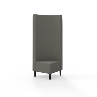 Snake kulmarahi 90°, korkea selkänoja, jalat puuta, ik 43 cm